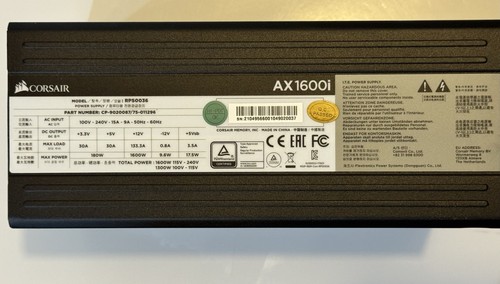 Corsair ax1600i 1600w - corsair,